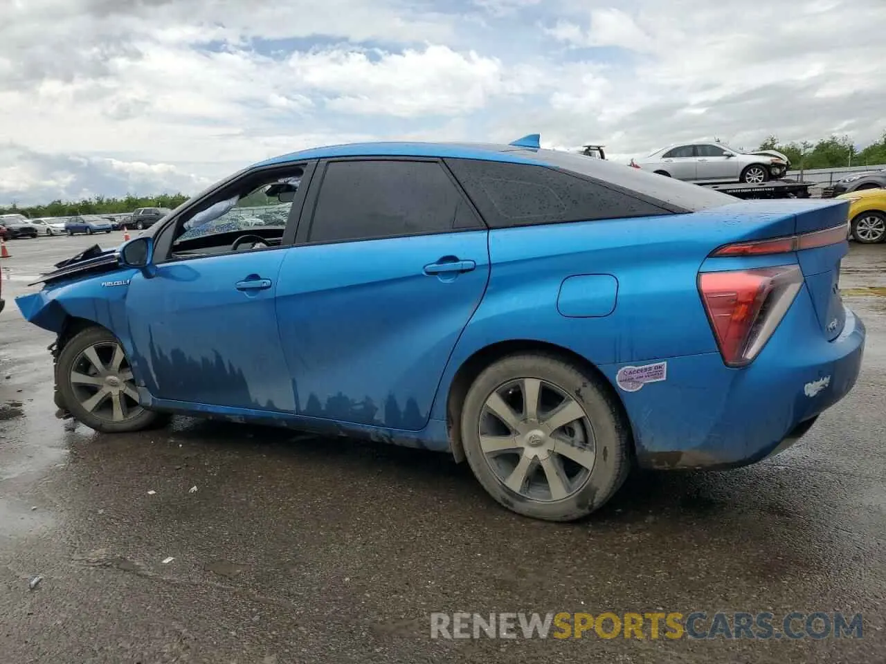 2 Photograph of a damaged car JTDBVRBD5KA005982 TOYOTA MIRAI 2019