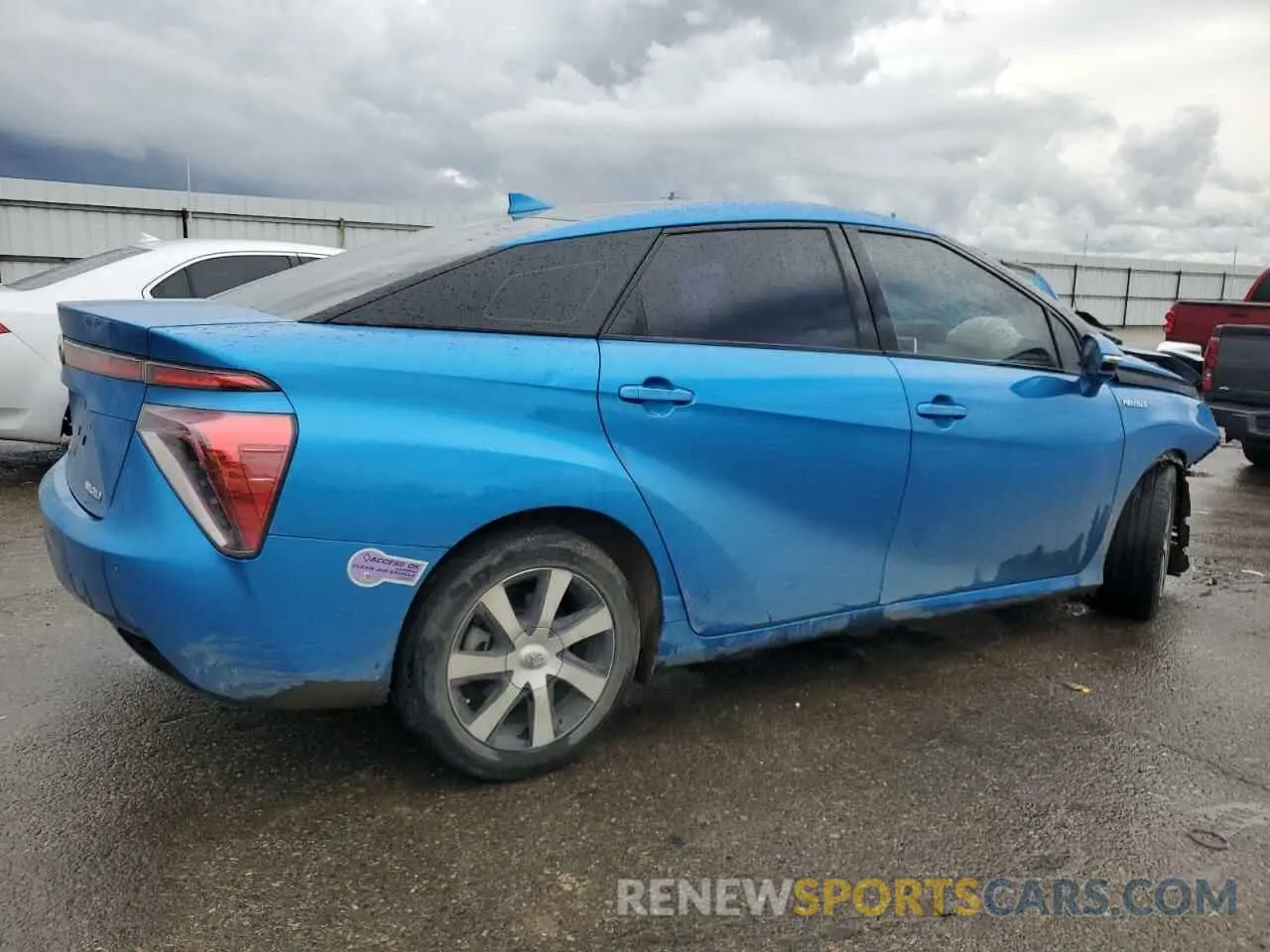 3 Photograph of a damaged car JTDBVRBD5KA005982 TOYOTA MIRAI 2019