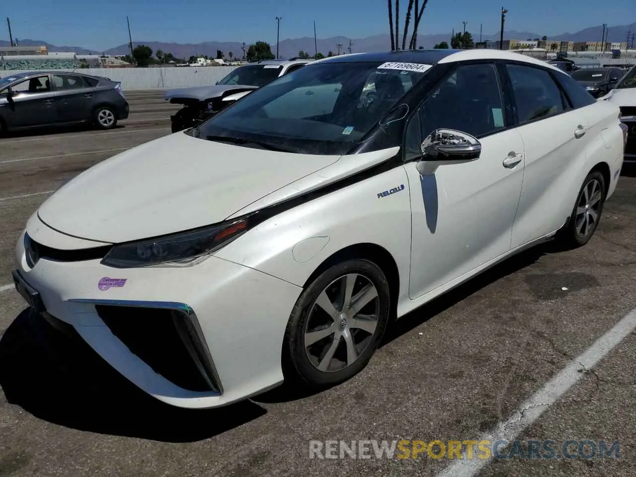 1 Photograph of a damaged car JTDBVRBD6KA006364 TOYOTA MIRAI 2019