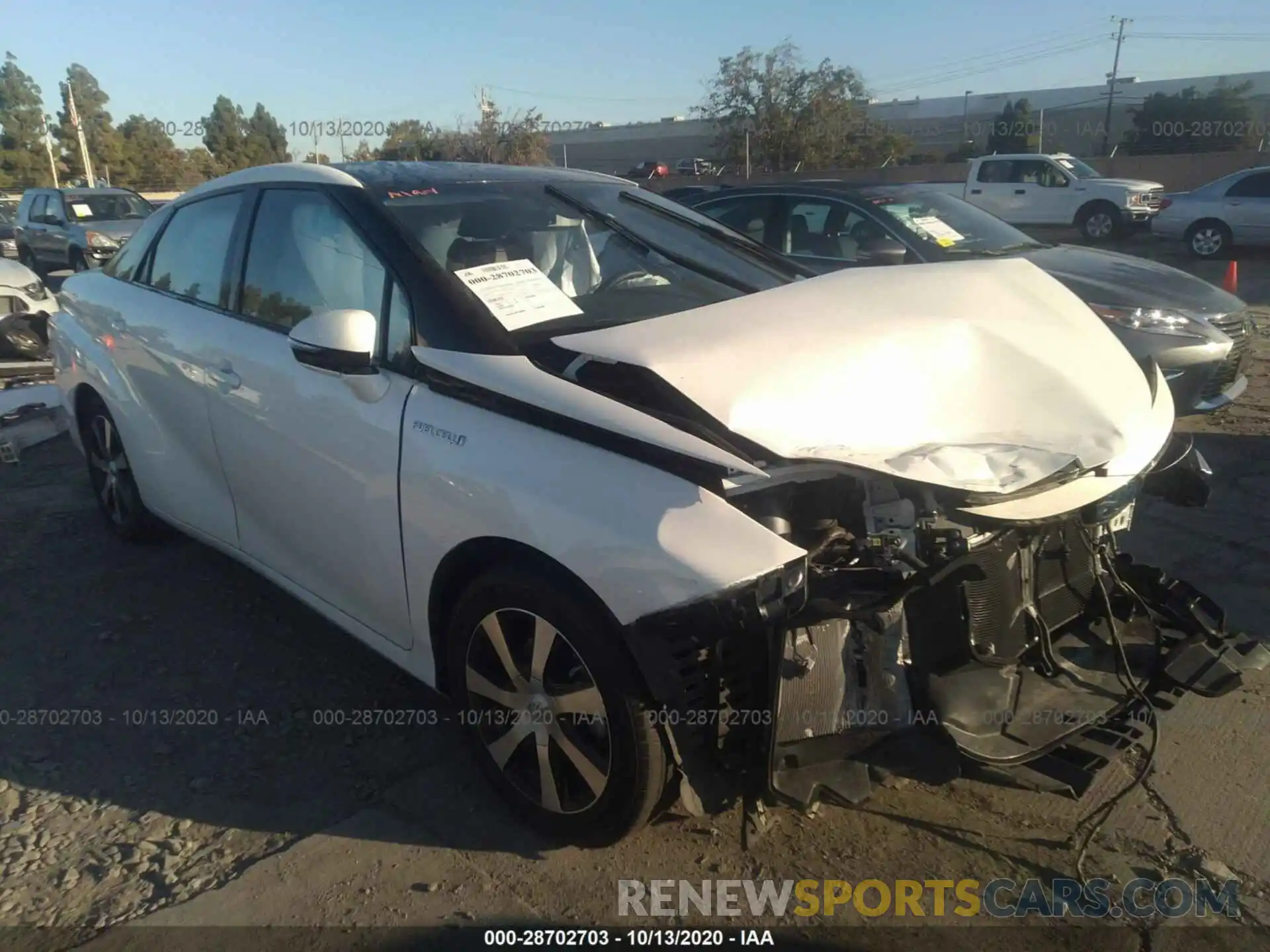 1 Photograph of a damaged car JTDBVRBD6KA006543 TOYOTA MIRAI 2019