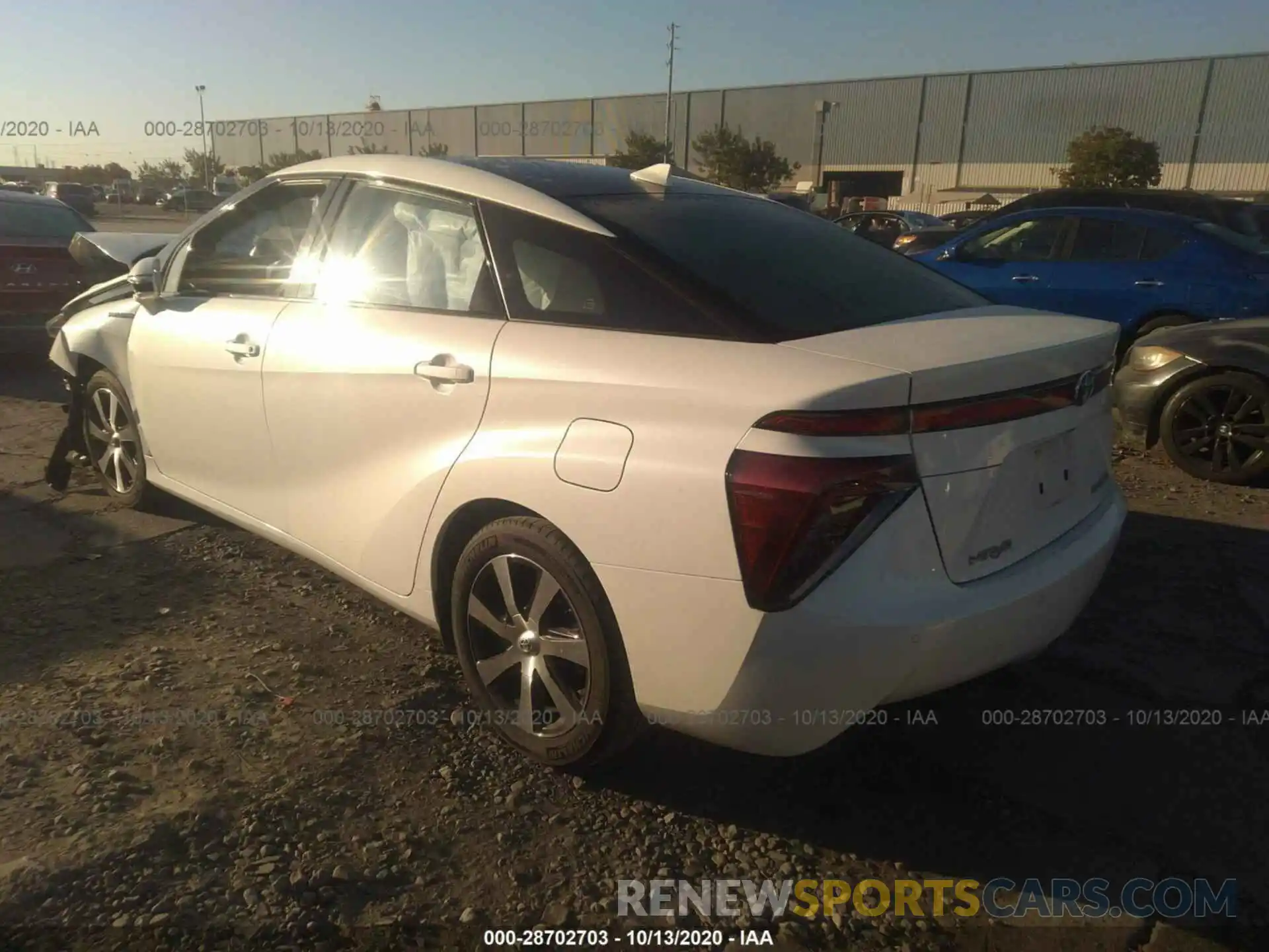 3 Photograph of a damaged car JTDBVRBD6KA006543 TOYOTA MIRAI 2019