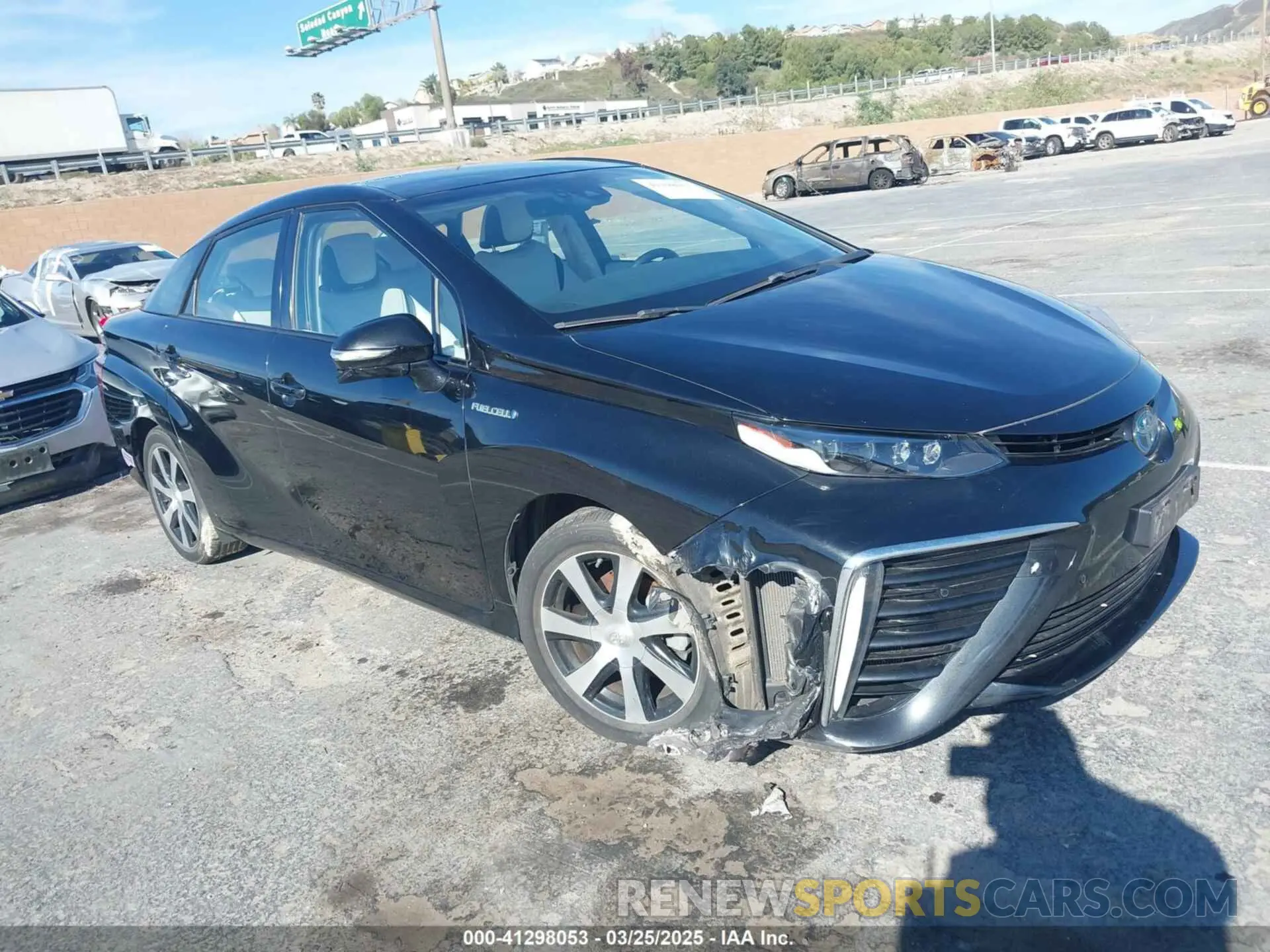 1 Photograph of a damaged car JTDBVRBD7KA006986 TOYOTA MIRAI 2019
