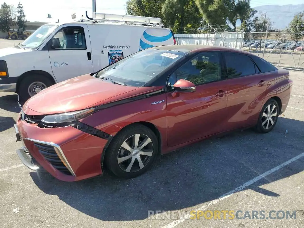 1 Photograph of a damaged car JTDBVRBD8KA006253 TOYOTA MIRAI 2019