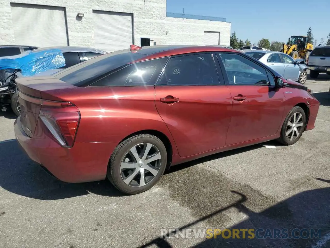 3 Photograph of a damaged car JTDBVRBD8KA006253 TOYOTA MIRAI 2019