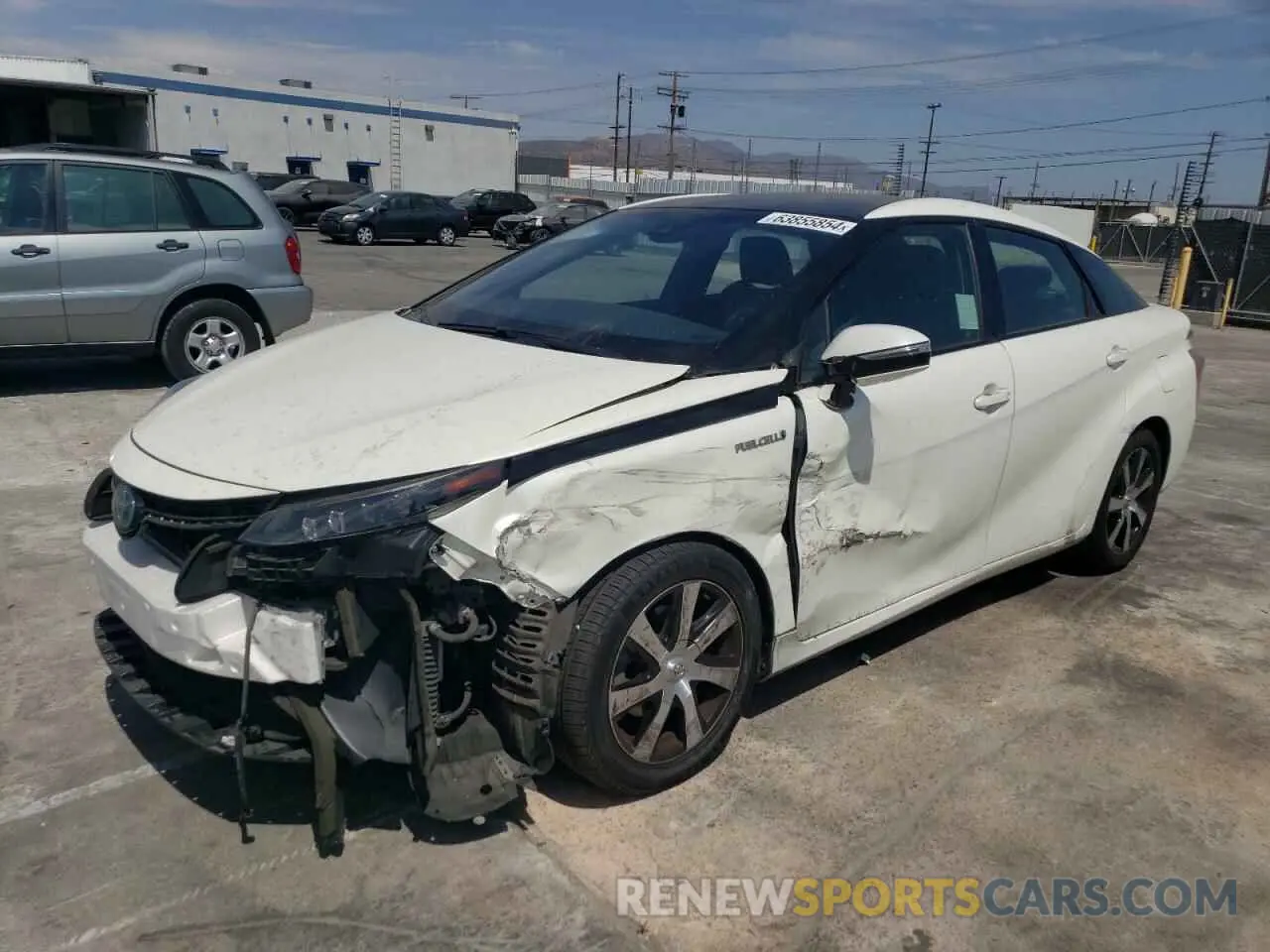 1 Photograph of a damaged car JTDBVRBD9KA007394 TOYOTA MIRAI 2019