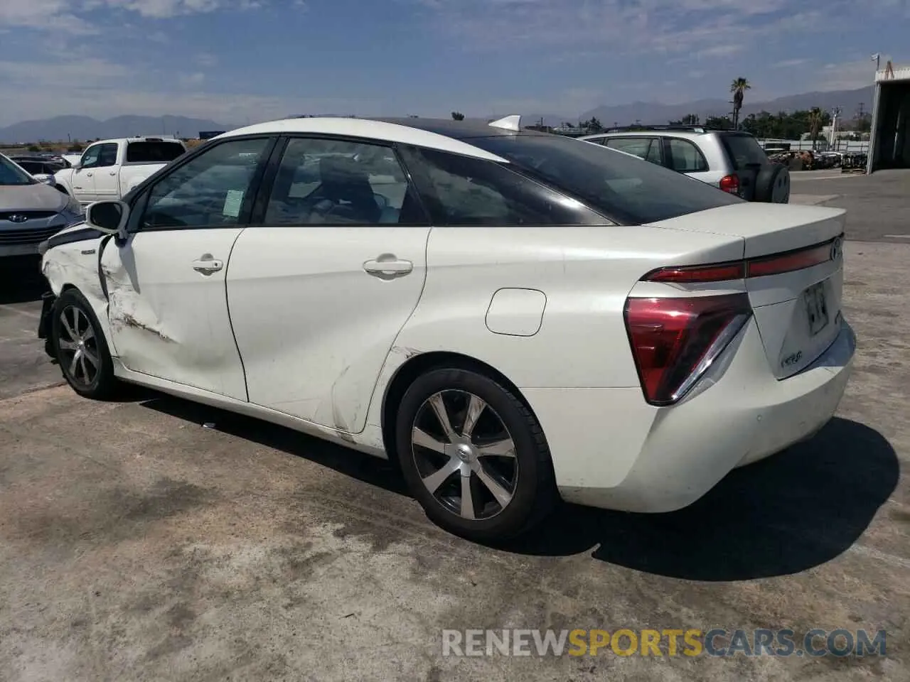 2 Photograph of a damaged car JTDBVRBD9KA007394 TOYOTA MIRAI 2019