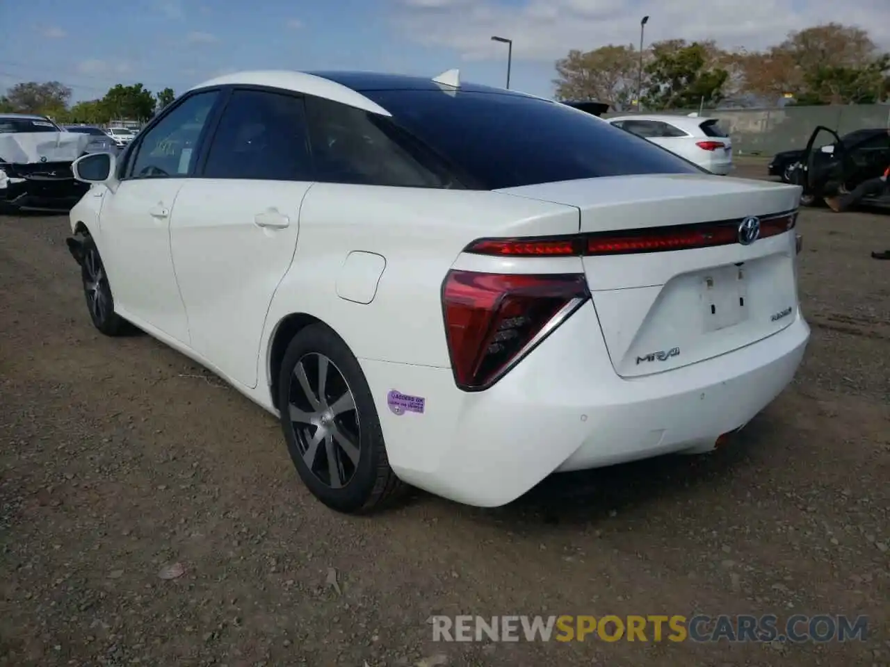 3 Photograph of a damaged car JTDBVRBDXKA005556 TOYOTA MIRAI 2019