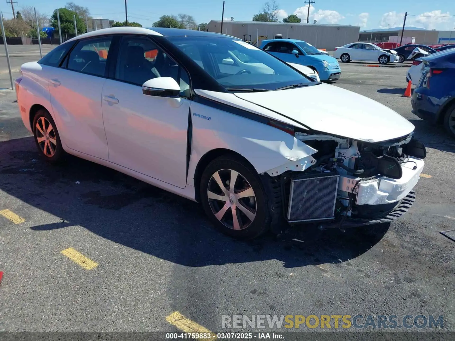 1 Photograph of a damaged car JTDBVRBD2LA008212 TOYOTA MIRAI 2020