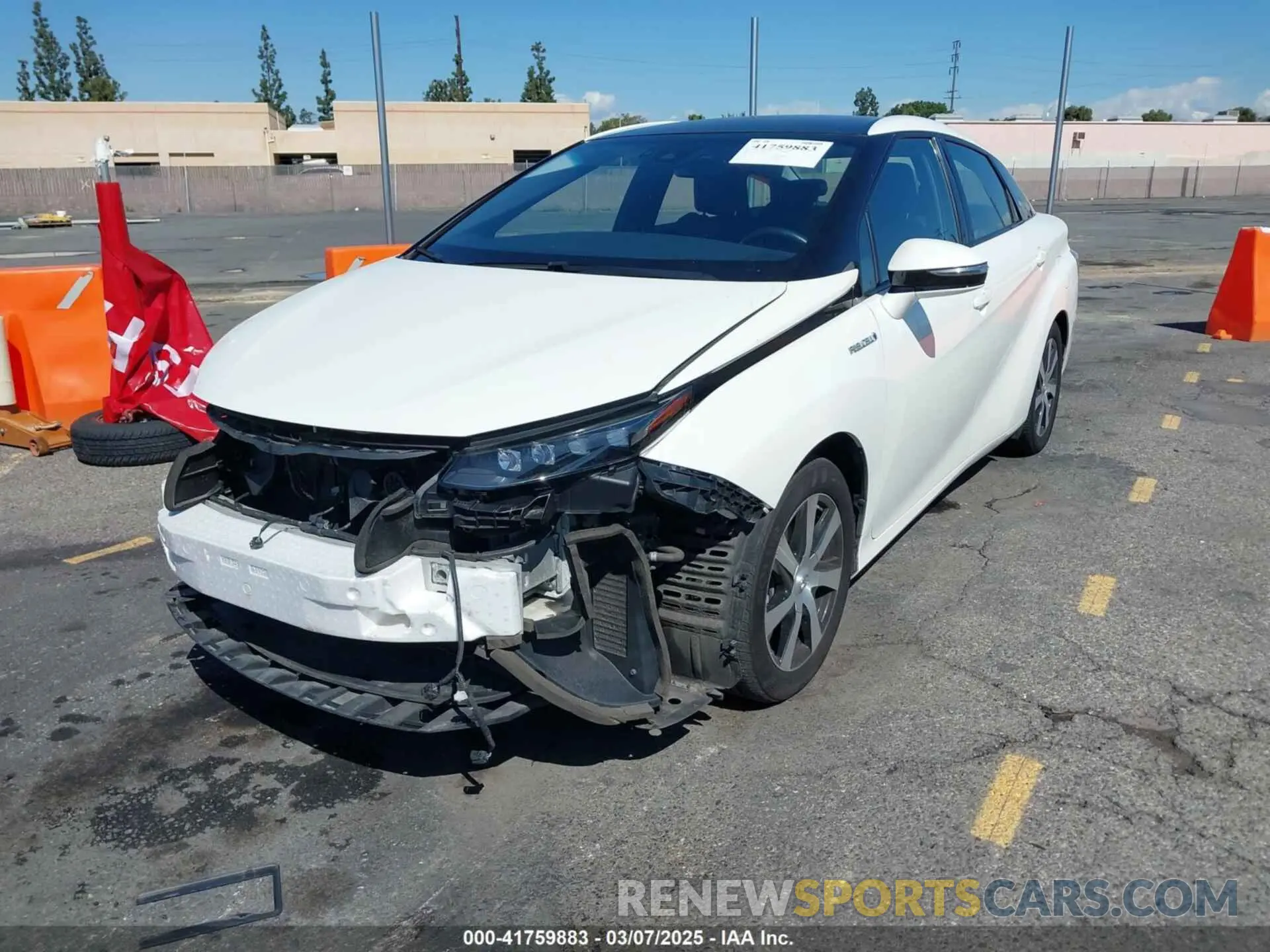 2 Photograph of a damaged car JTDBVRBD2LA008212 TOYOTA MIRAI 2020