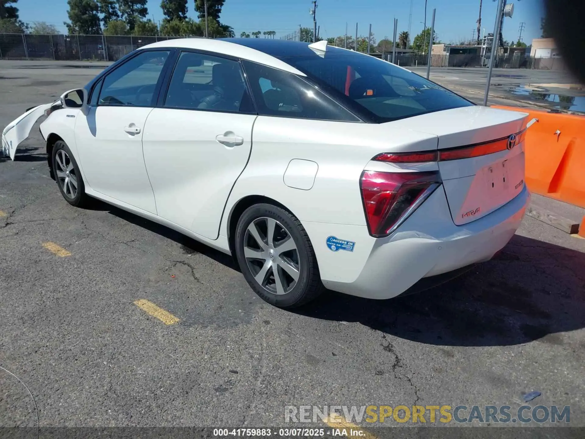 3 Photograph of a damaged car JTDBVRBD2LA008212 TOYOTA MIRAI 2020