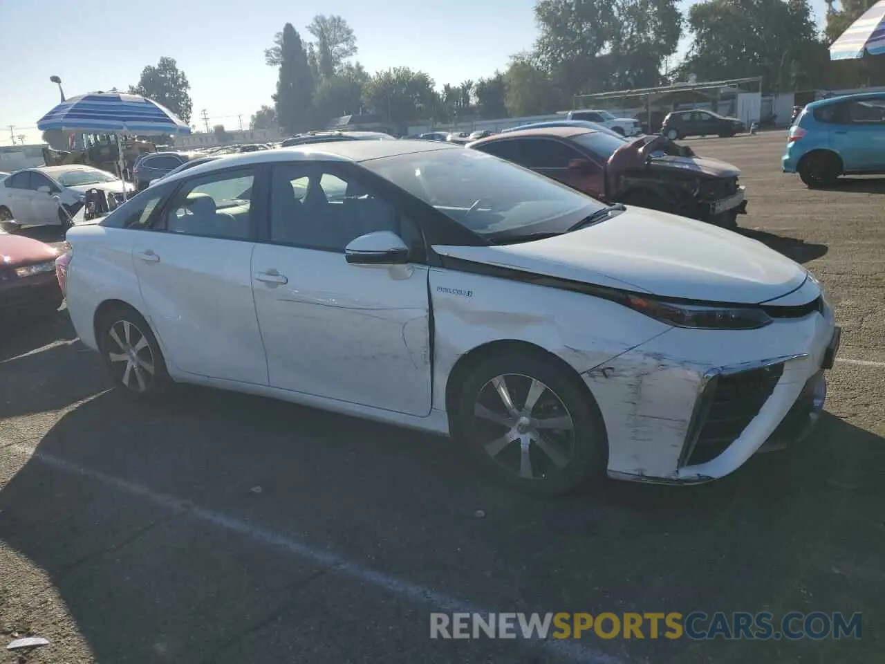 4 Photograph of a damaged car JTDBVRBD5LA008169 TOYOTA MIRAI 2020