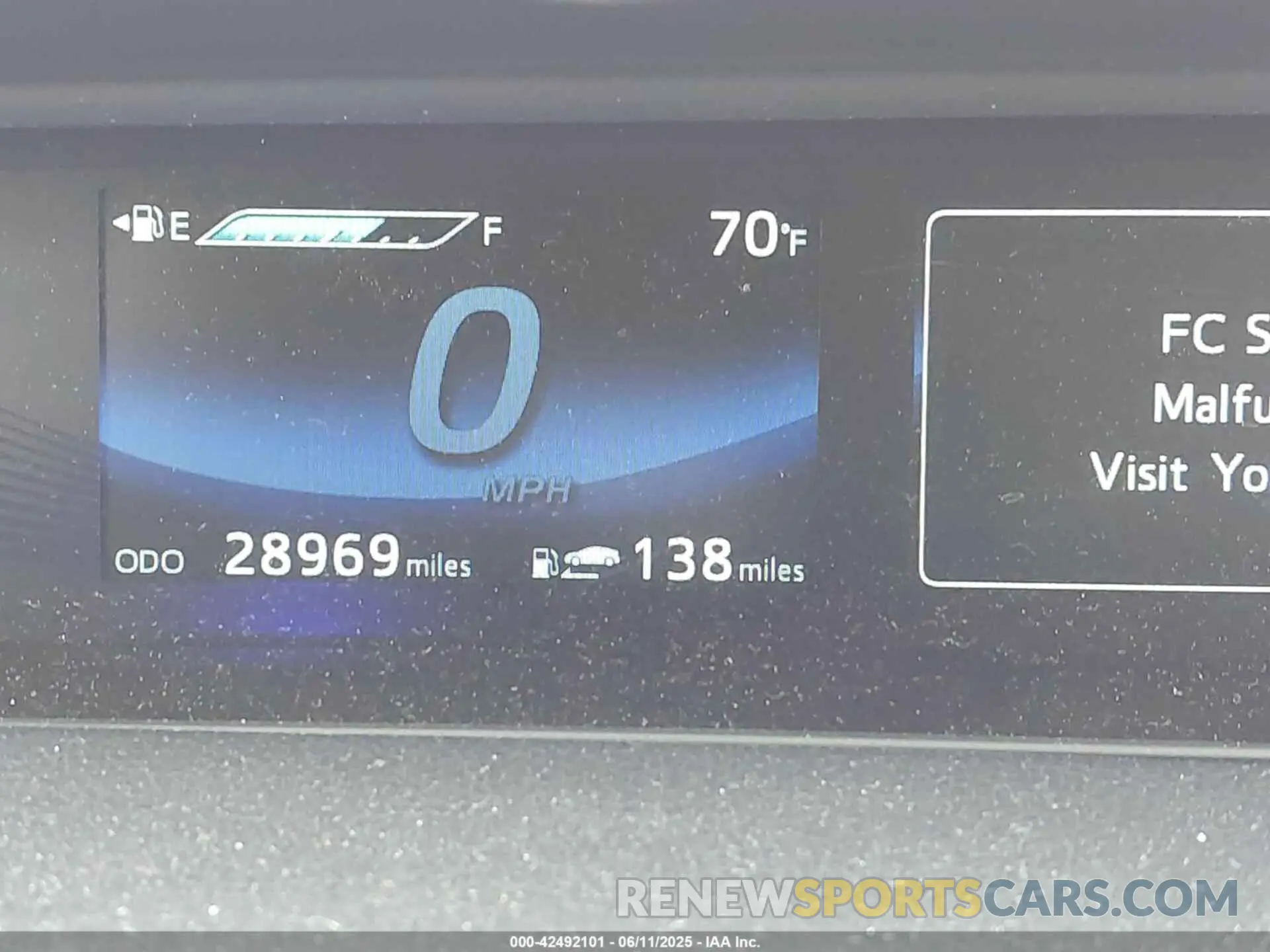 15 Photograph of a damaged car JTDBVRBDXLA008183 TOYOTA MIRAI 2020