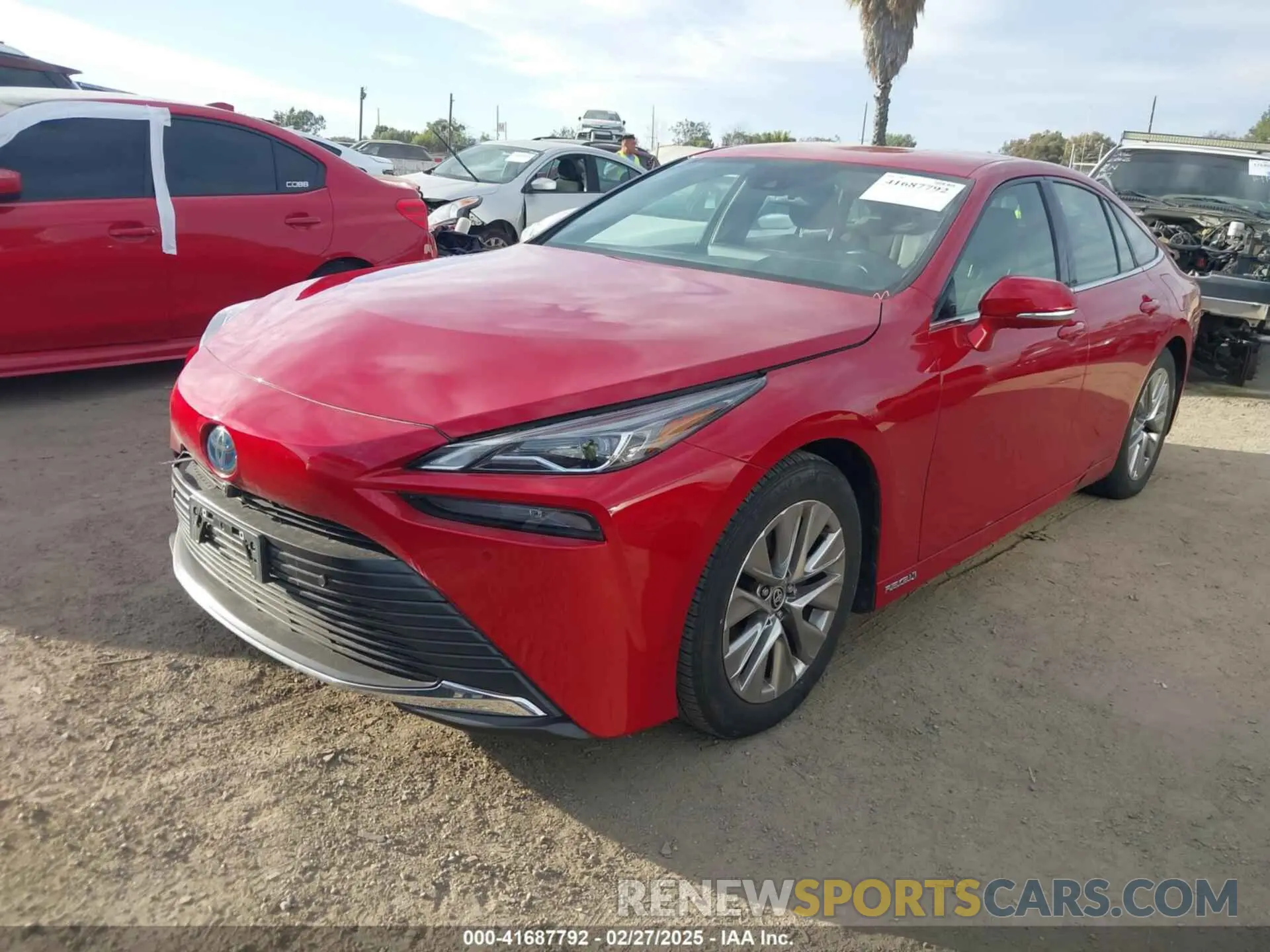 2 Photograph of a damaged car JTDAAAAA6MA002303 TOYOTA MIRAI 2021