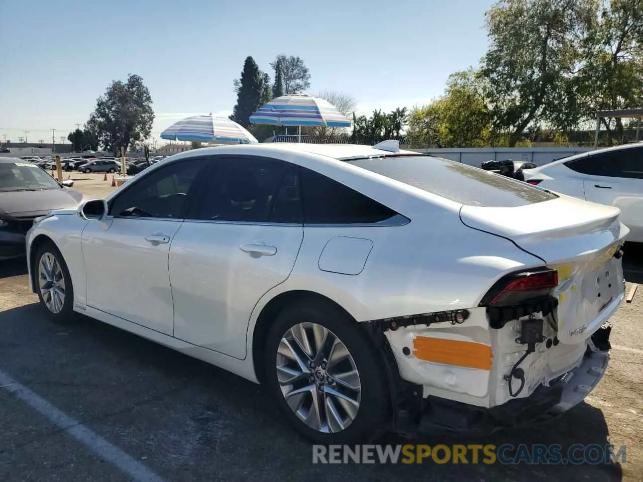 2 Photograph of a damaged car JTDAAAAA8MA001279 TOYOTA MIRAI 2021
