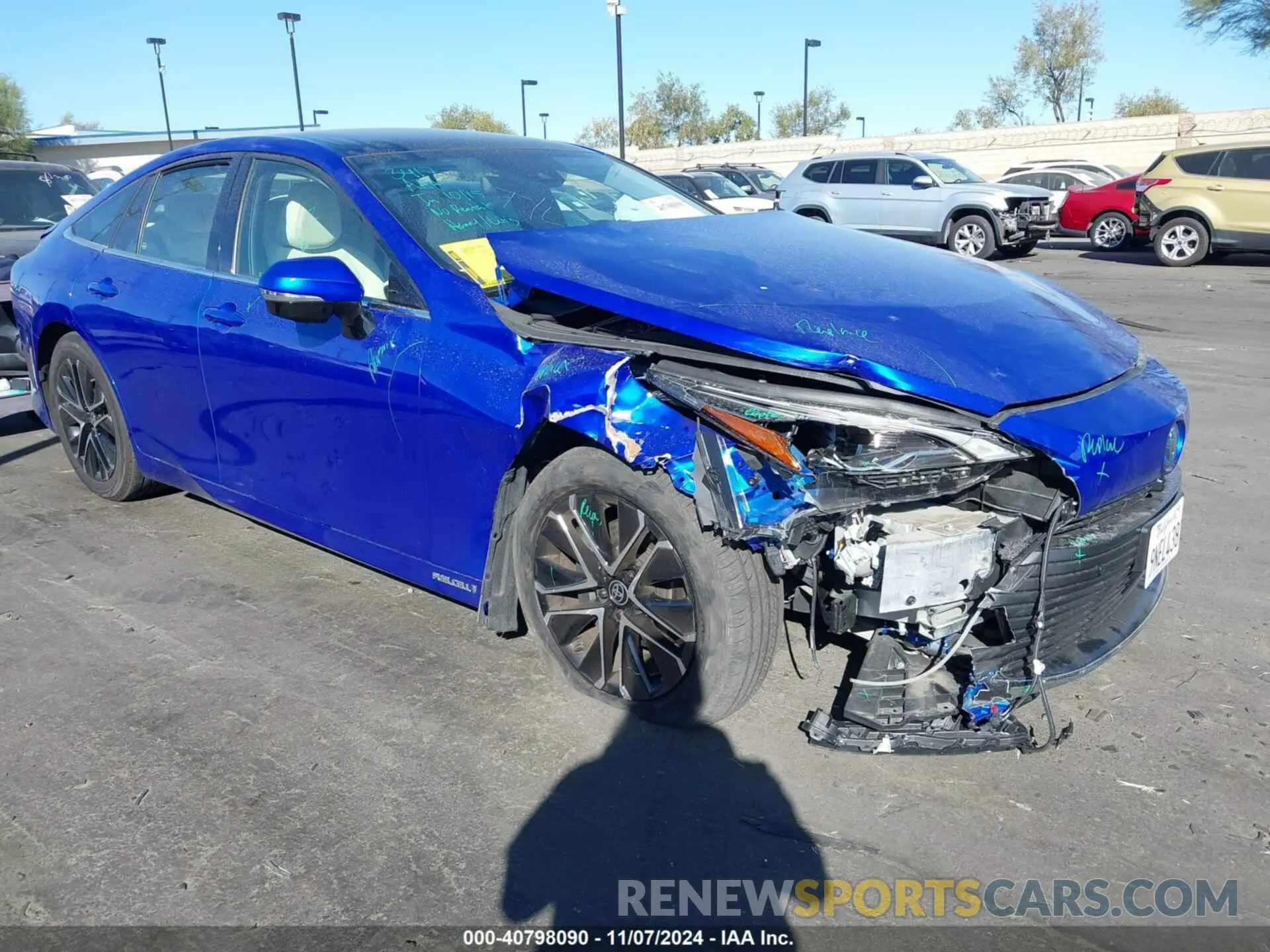 1 Photograph of a damaged car JTDAAAAA9MA001856 TOYOTA MIRAI 2021
