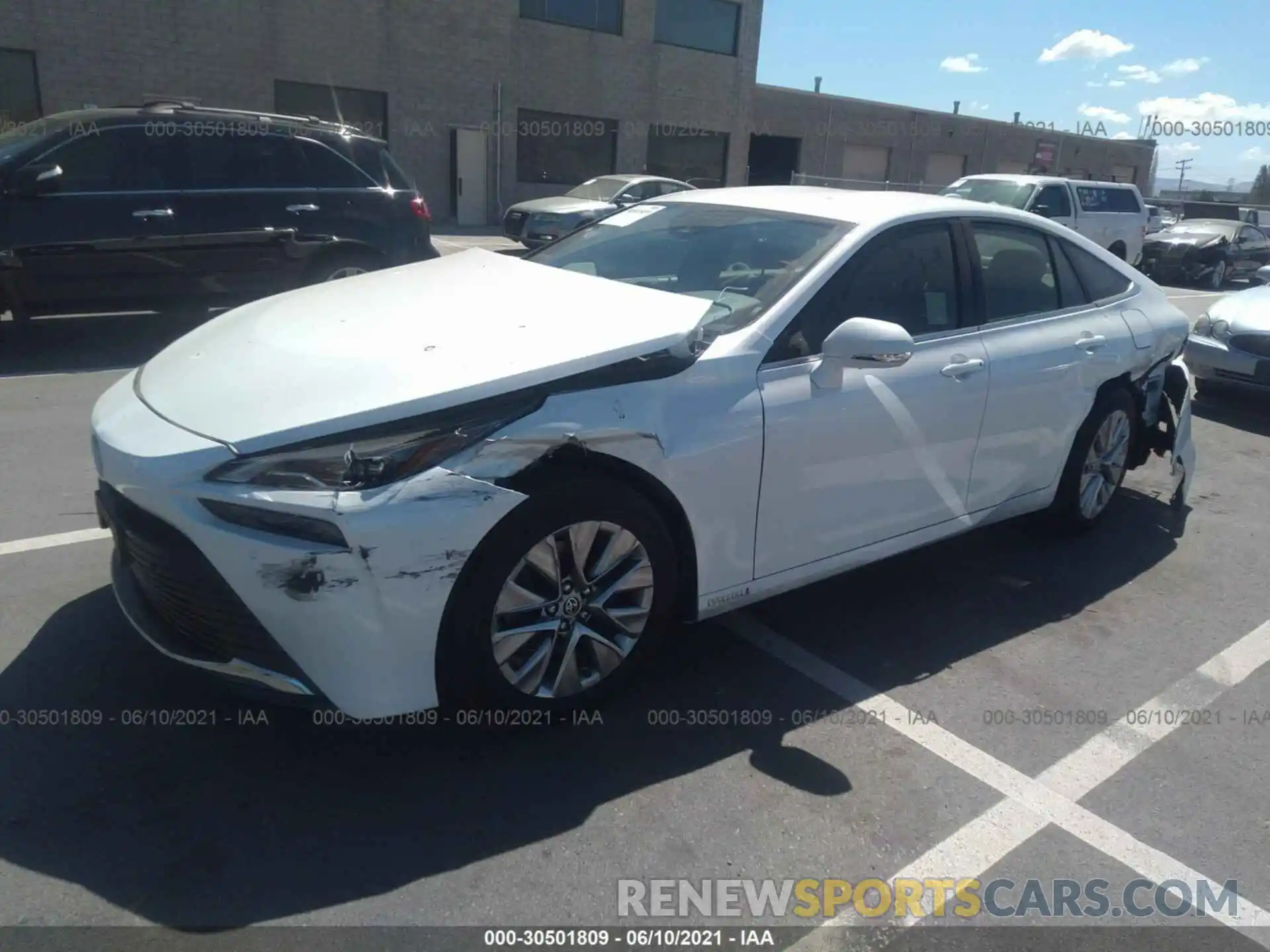 2 Photograph of a damaged car JTDAAAAAXMA001865 TOYOTA MIRAI 2021