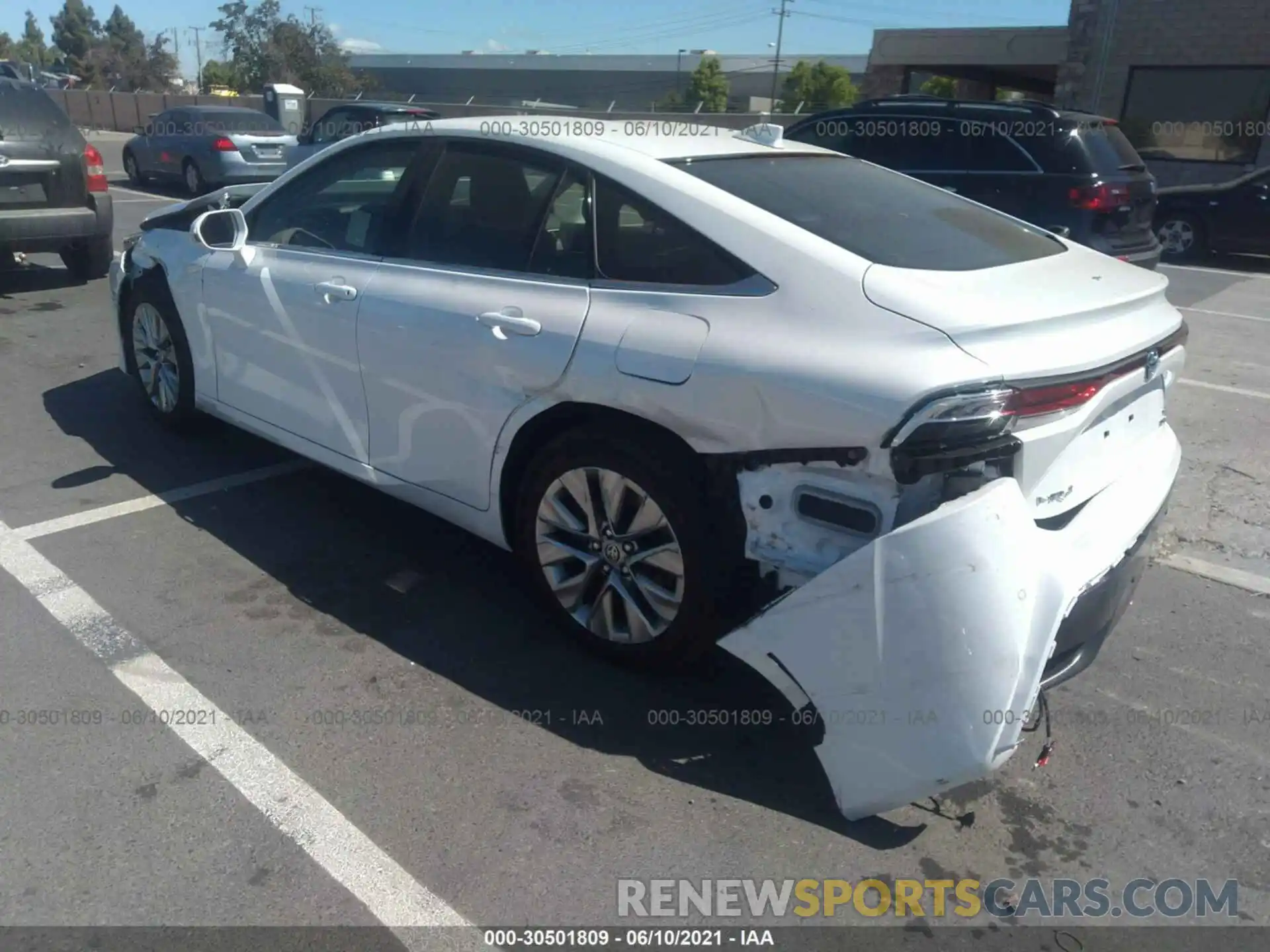 3 Photograph of a damaged car JTDAAAAAXMA001865 TOYOTA MIRAI 2021