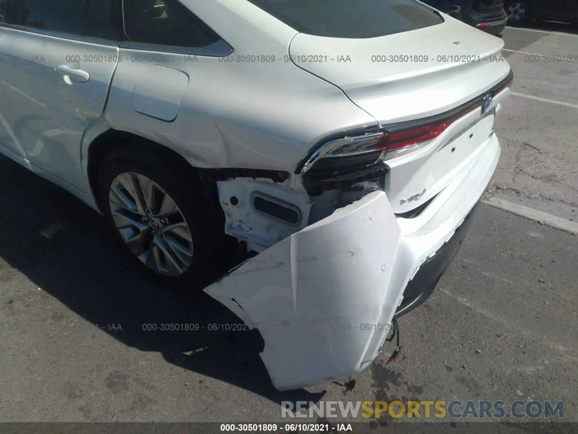 6 Photograph of a damaged car JTDAAAAAXMA001865 TOYOTA MIRAI 2021