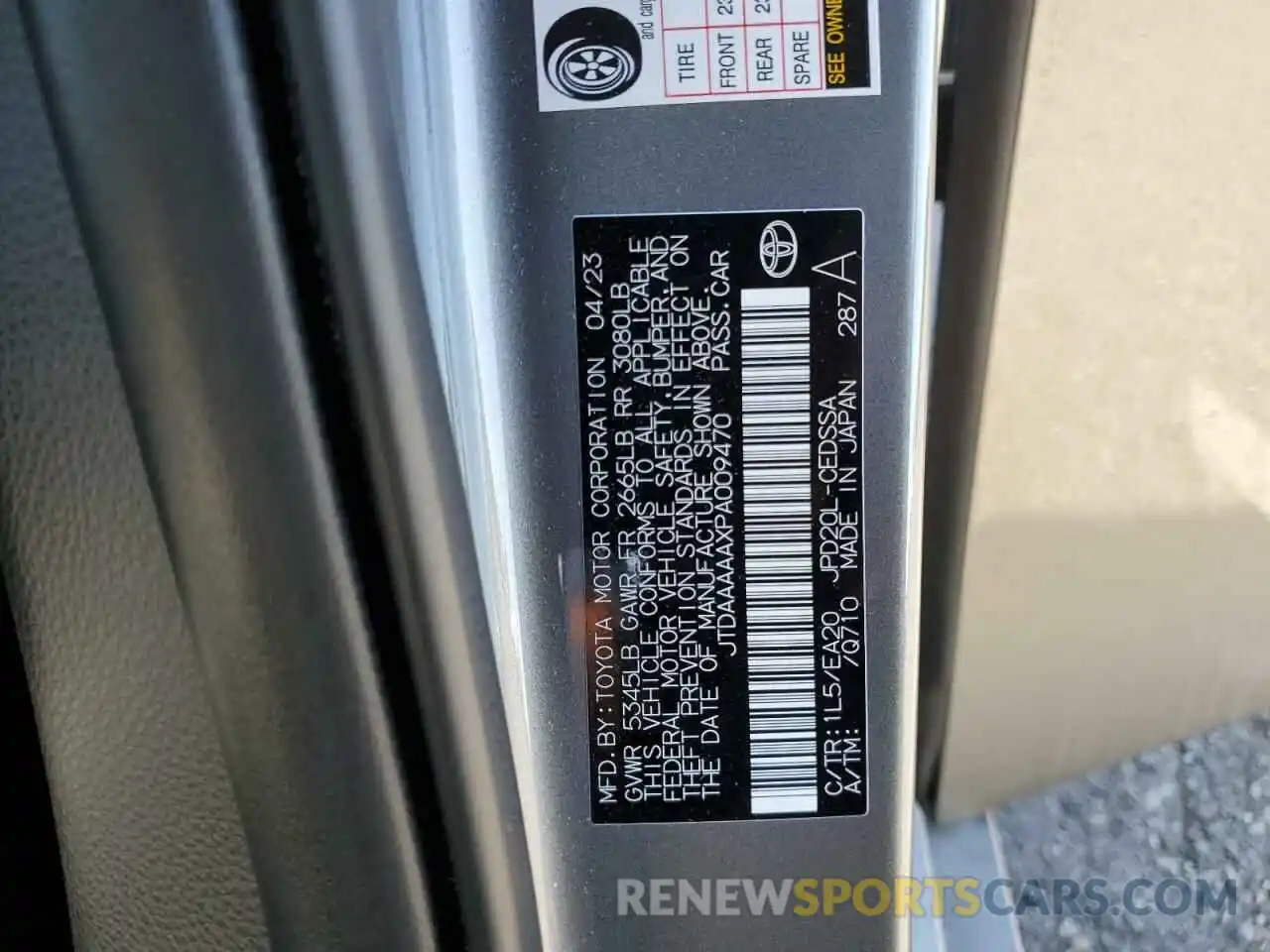 13 Photograph of a damaged car JTDAAAAAXPA009470 TOYOTA MIRAI 2023