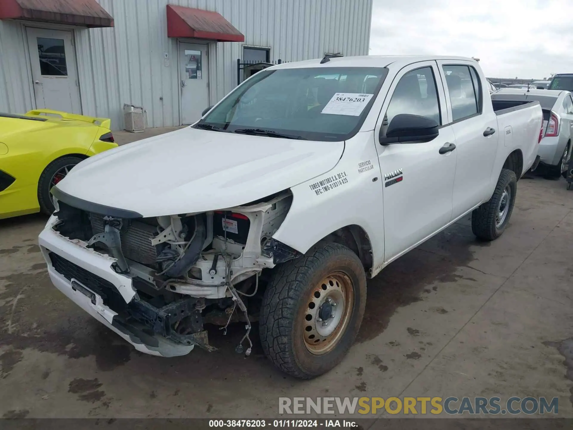 2 Photograph of a damaged car MR0DA3CD3N4002888 TOYOTA PICKUP 4 X 4 2022