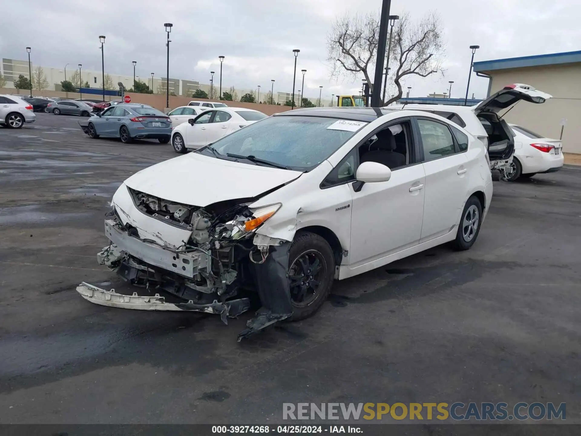 2 Photograph of a damaged car JTDKN3DU9E1738776 TOYOTA PRIUS 2014