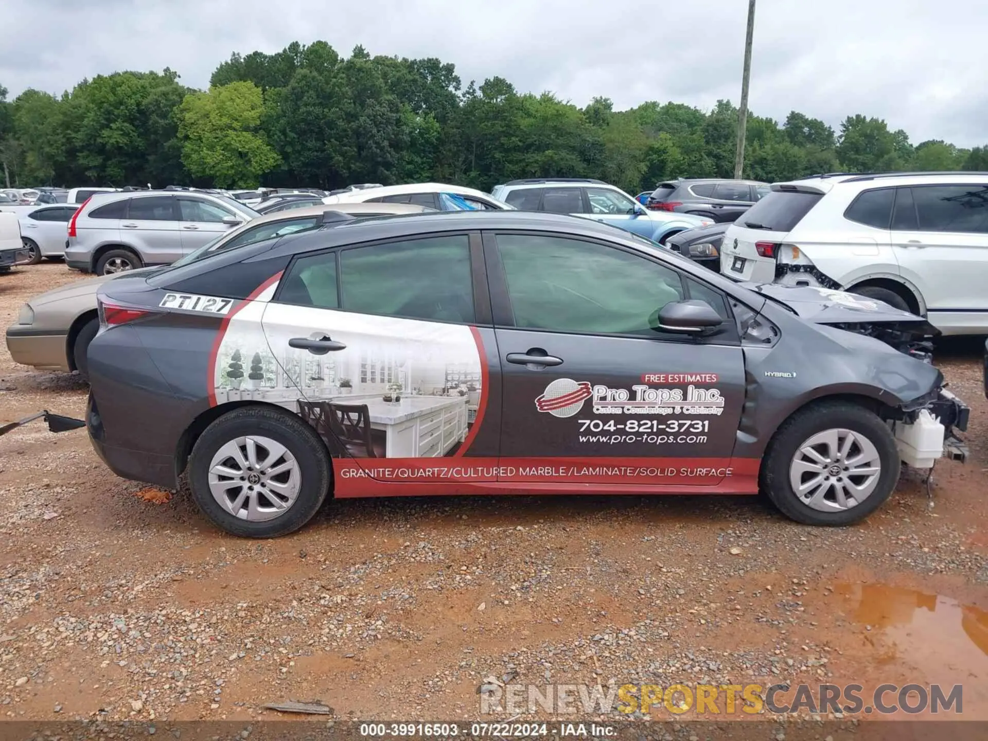13 Photograph of a damaged car JTDKBRFU3G3023279 TOYOTA PRIUS 2016