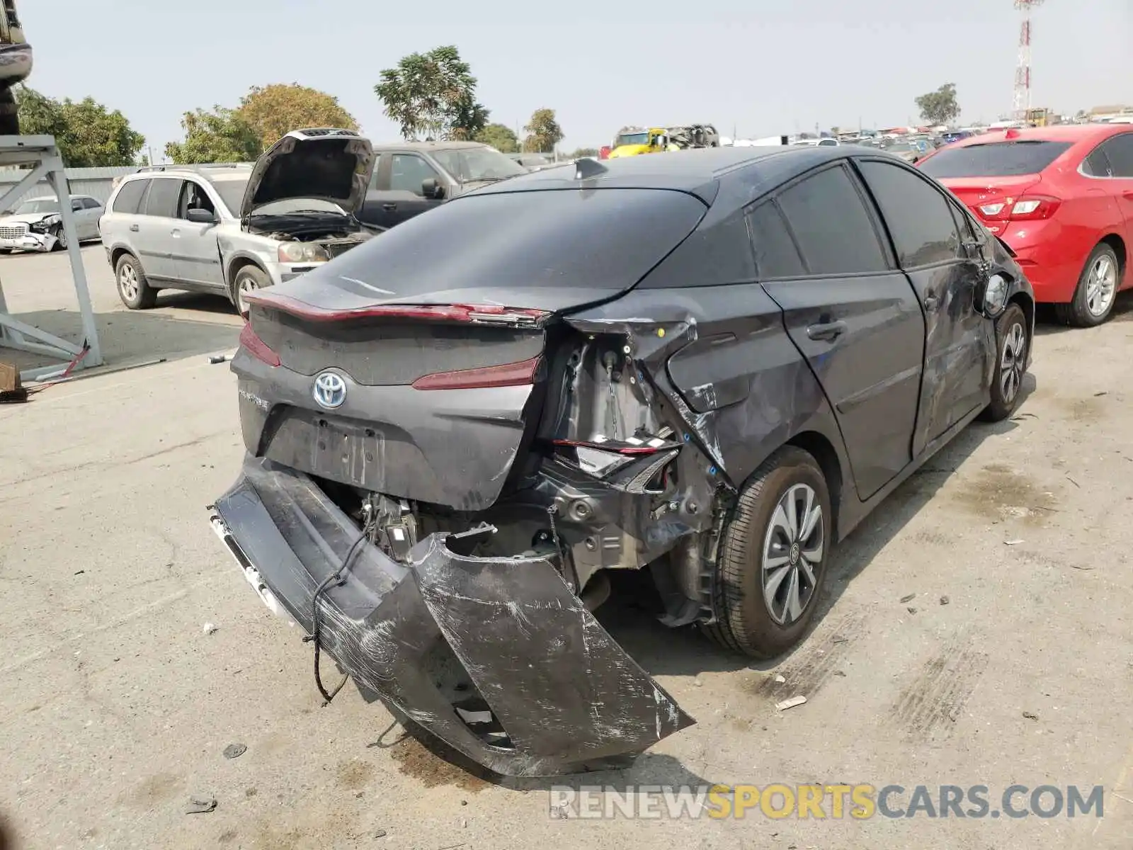 4 Photograph of a damaged car JTDKARFP0K3117058 TOYOTA PRIUS 2019