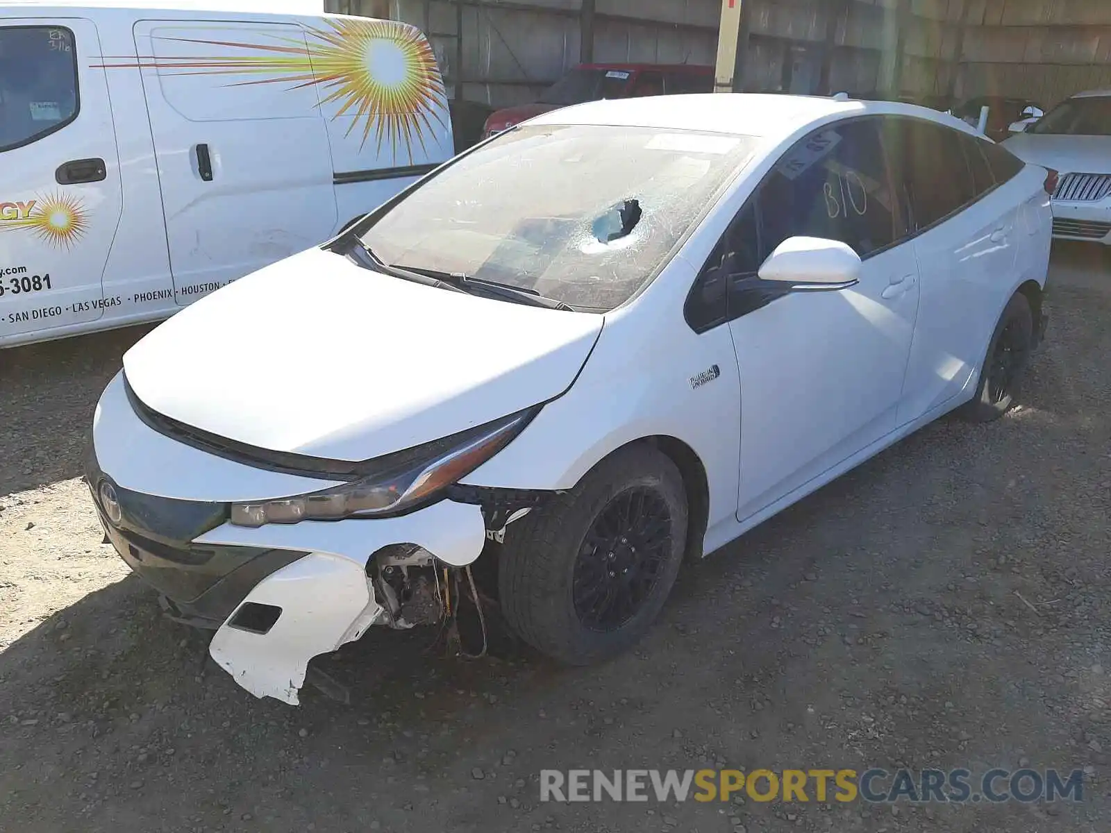 2 Photograph of a damaged car JTDKARFP1K3105159 TOYOTA PRIUS 2019