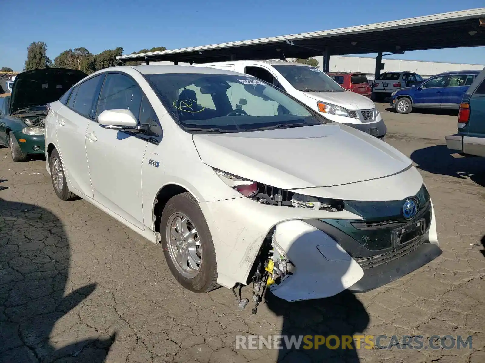 1 Photograph of a damaged car JTDKARFP1K3106117 TOYOTA PRIUS 2019