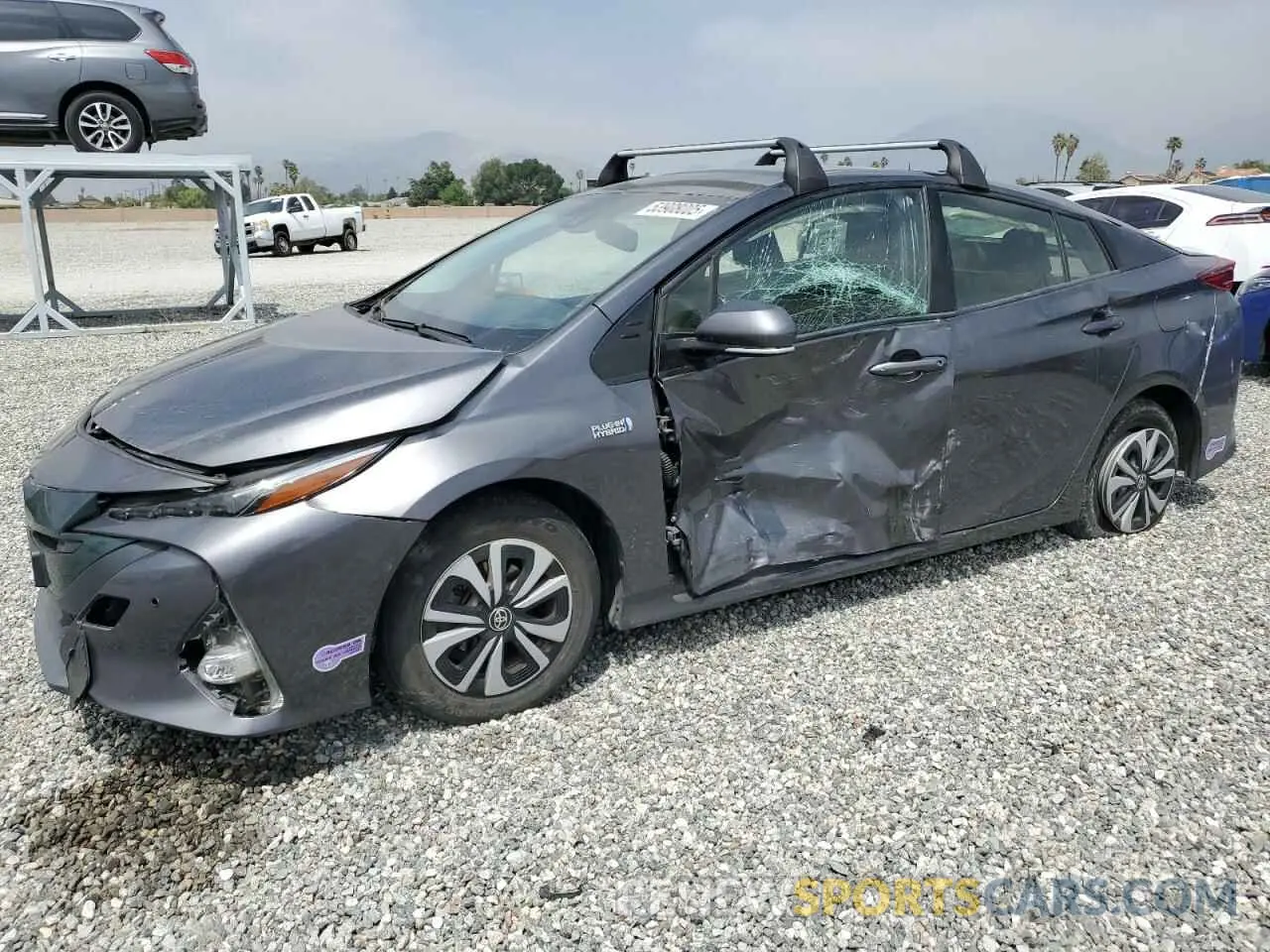 1 Photograph of a damaged car JTDKARFP1K3106926 TOYOTA PRIUS 2019