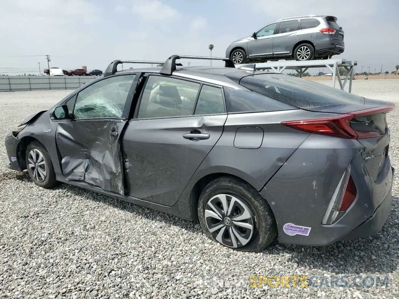 2 Photograph of a damaged car JTDKARFP1K3106926 TOYOTA PRIUS 2019