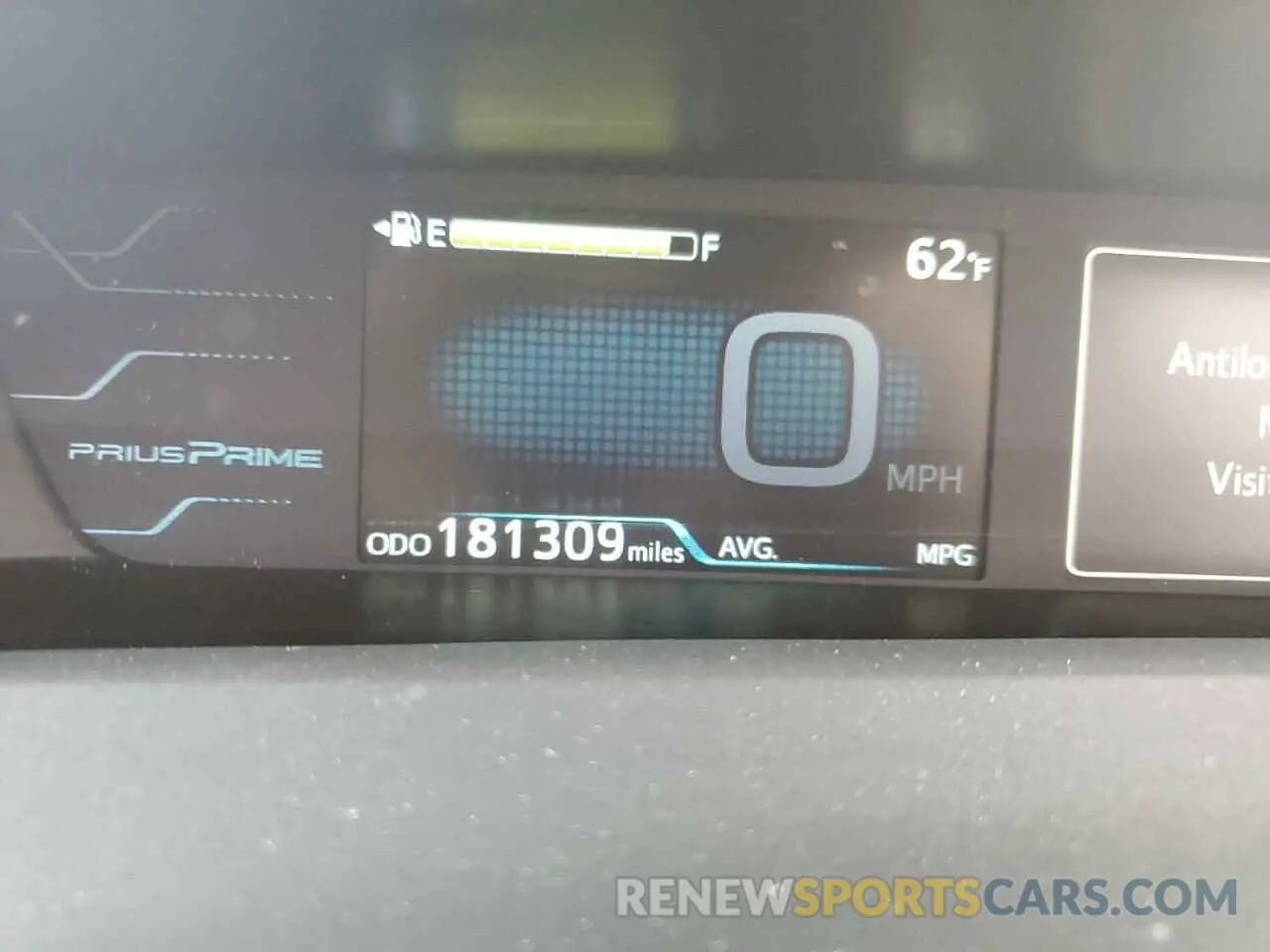 9 Photograph of a damaged car JTDKARFP2K3113867 TOYOTA PRIUS 2019