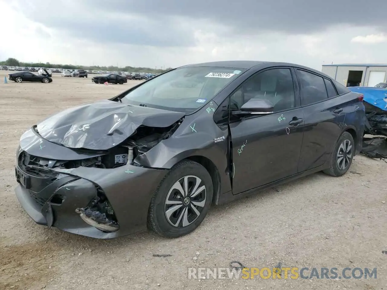 1 Photograph of a damaged car JTDKARFP2K3115019 TOYOTA PRIUS 2019
