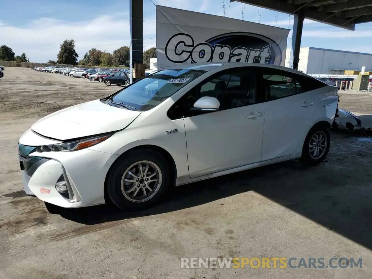 1 Photograph of a damaged car JTDKARFP3K3114820 TOYOTA PRIUS 2019