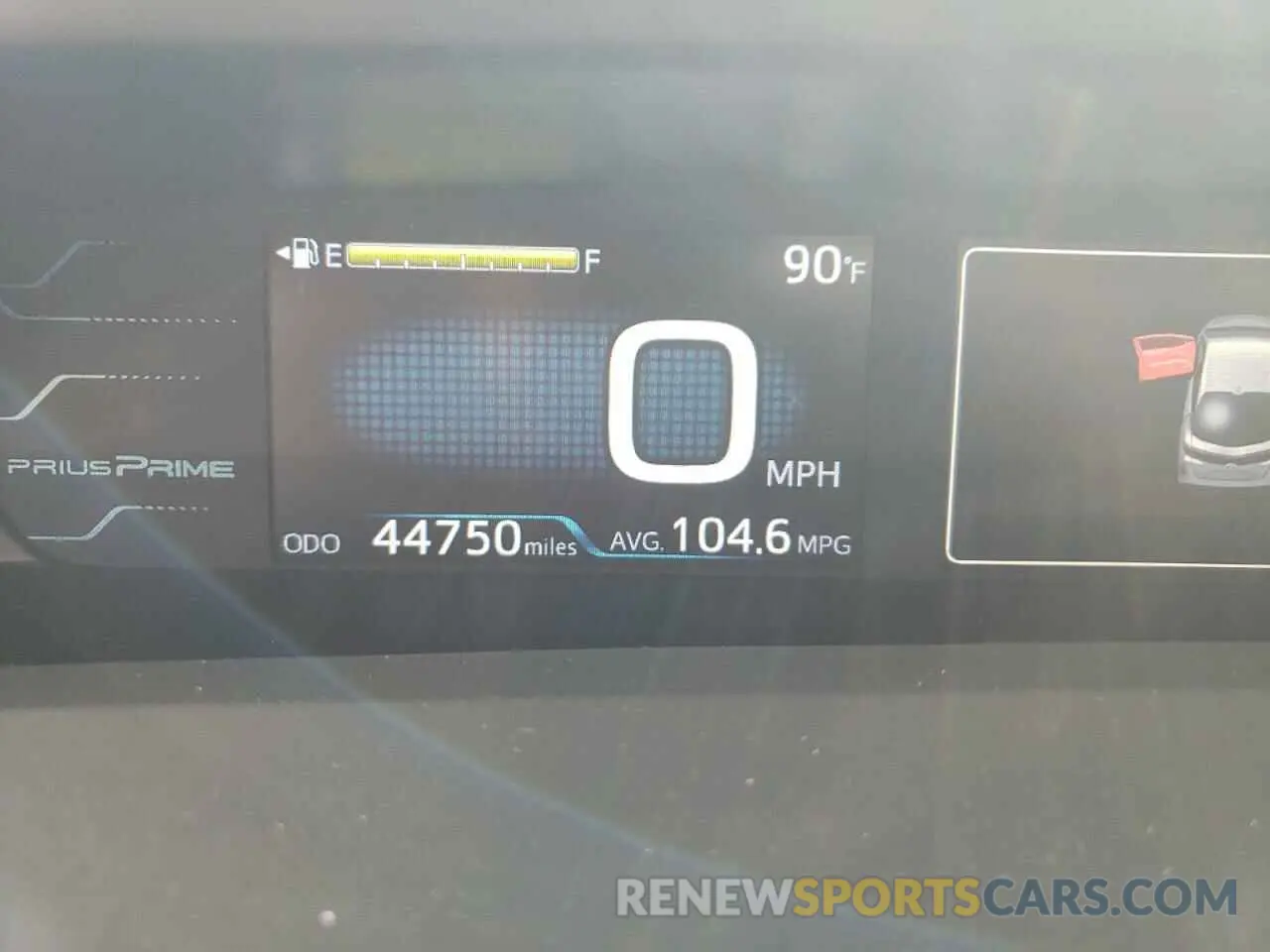 9 Photograph of a damaged car JTDKARFP4K3115586 TOYOTA PRIUS 2019