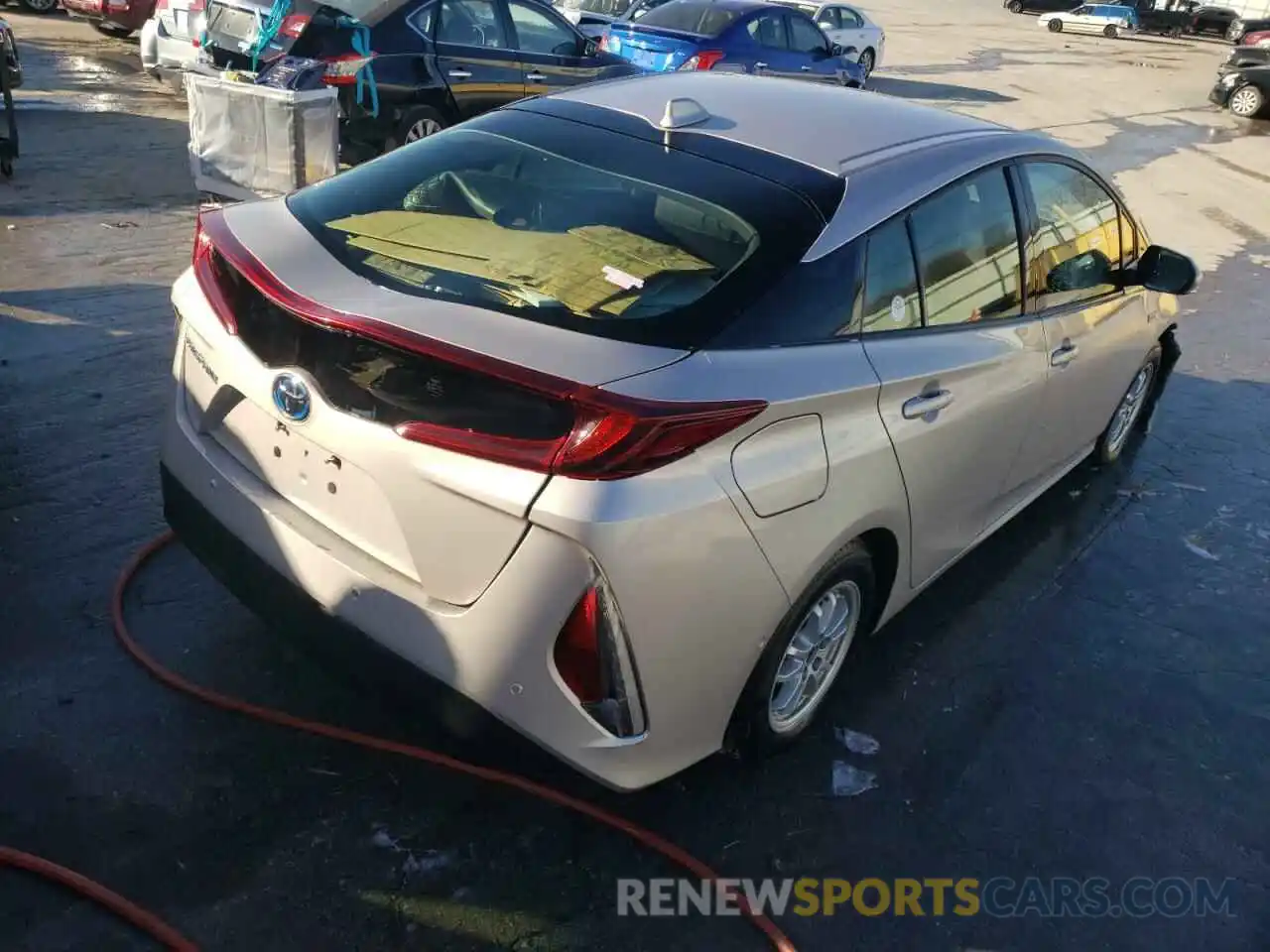 4 Photograph of a damaged car JTDKARFP5K3107979 TOYOTA PRIUS 2019