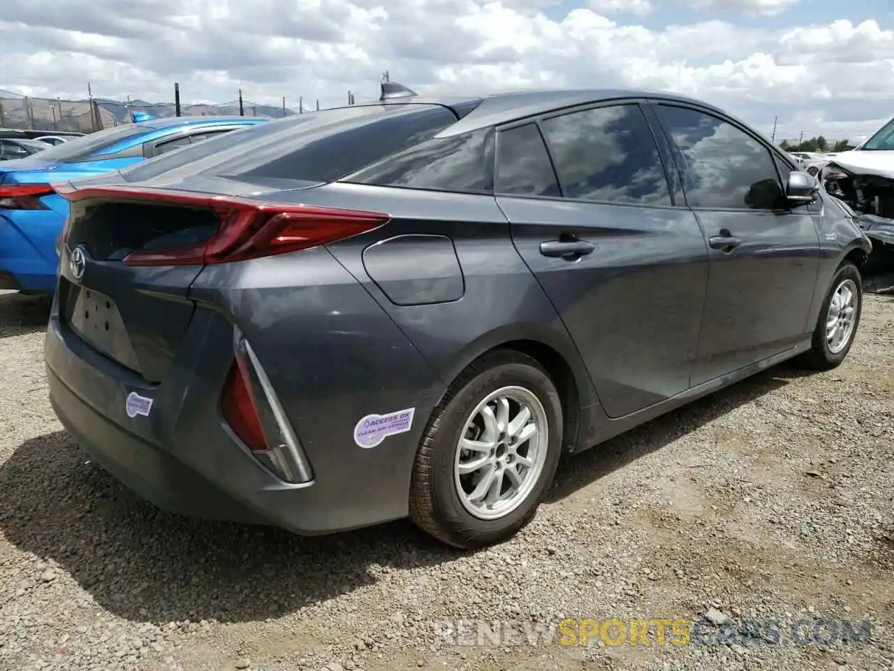 4 Photograph of a damaged car JTDKARFP5K3116259 TOYOTA PRIUS 2019