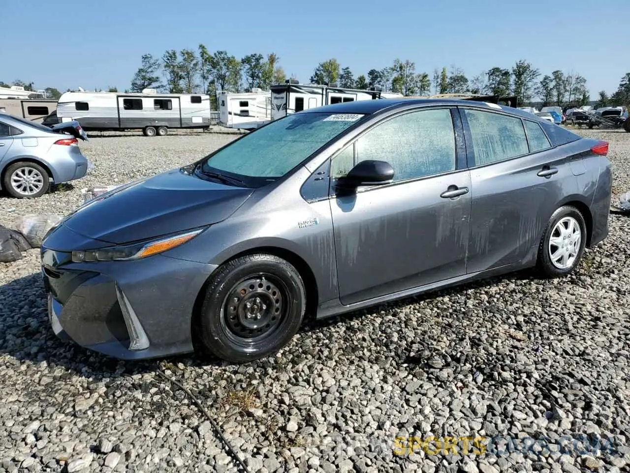 1 Photograph of a damaged car JTDKARFP5K3116682 TOYOTA PRIUS 2019