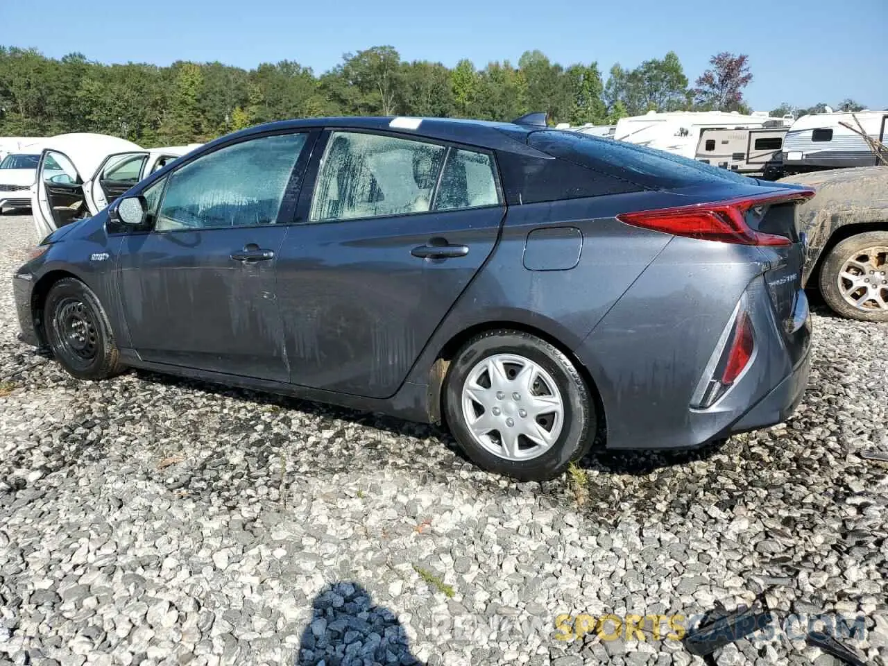 2 Photograph of a damaged car JTDKARFP5K3116682 TOYOTA PRIUS 2019