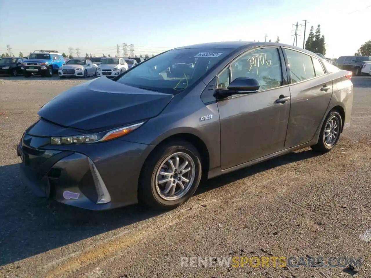 1 Photograph of a damaged car JTDKARFP5K3119324 TOYOTA PRIUS 2019