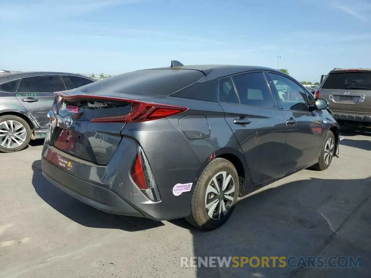 3 Photograph of a damaged car JTDKARFP6K3113371 TOYOTA PRIUS 2019