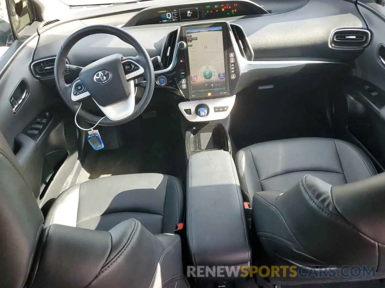 8 Photograph of a damaged car JTDKARFP6K3113371 TOYOTA PRIUS 2019