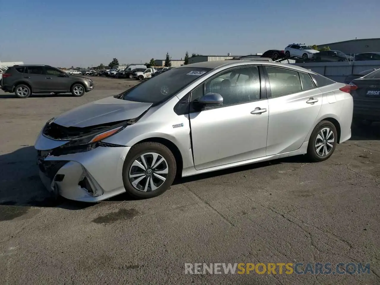 1 Photograph of a damaged car JTDKARFP7K3111581 TOYOTA PRIUS 2019