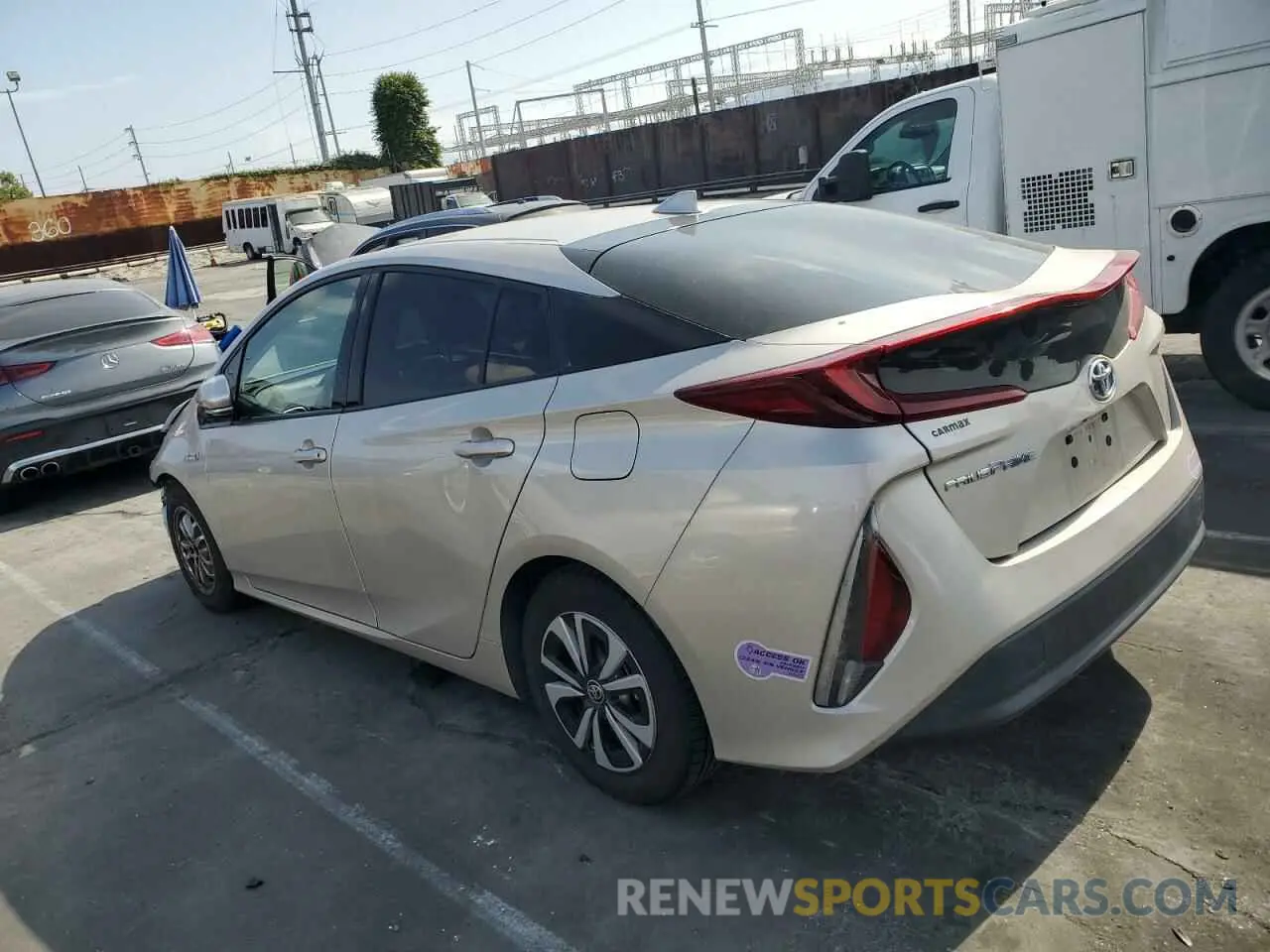2 Photograph of a damaged car JTDKARFP7K3115257 TOYOTA PRIUS 2019