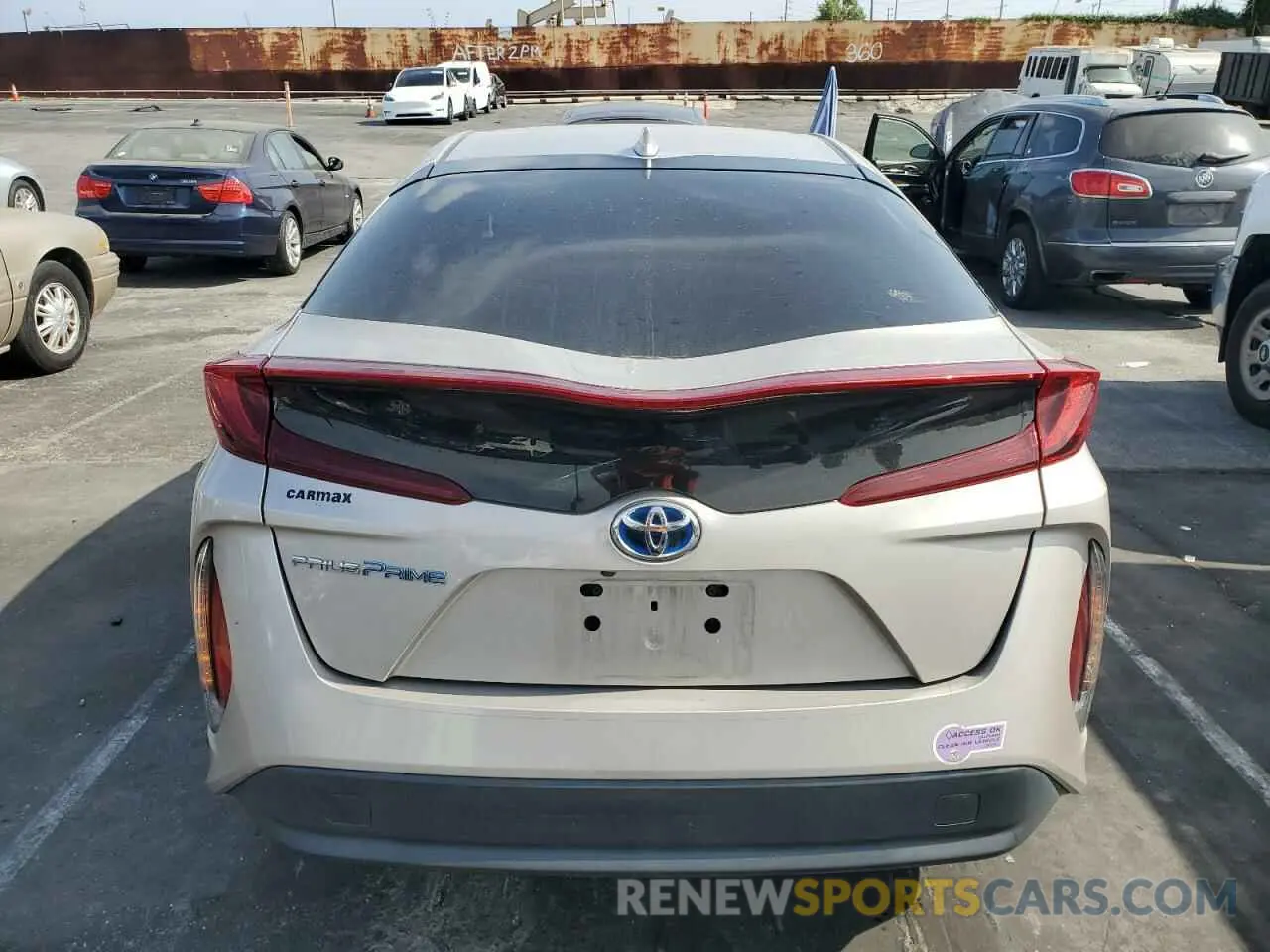 6 Photograph of a damaged car JTDKARFP7K3115257 TOYOTA PRIUS 2019