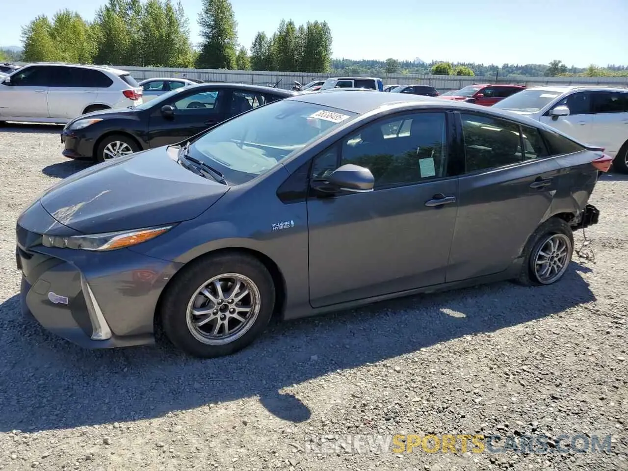 1 Photograph of a damaged car JTDKARFP8K3110178 TOYOTA PRIUS 2019