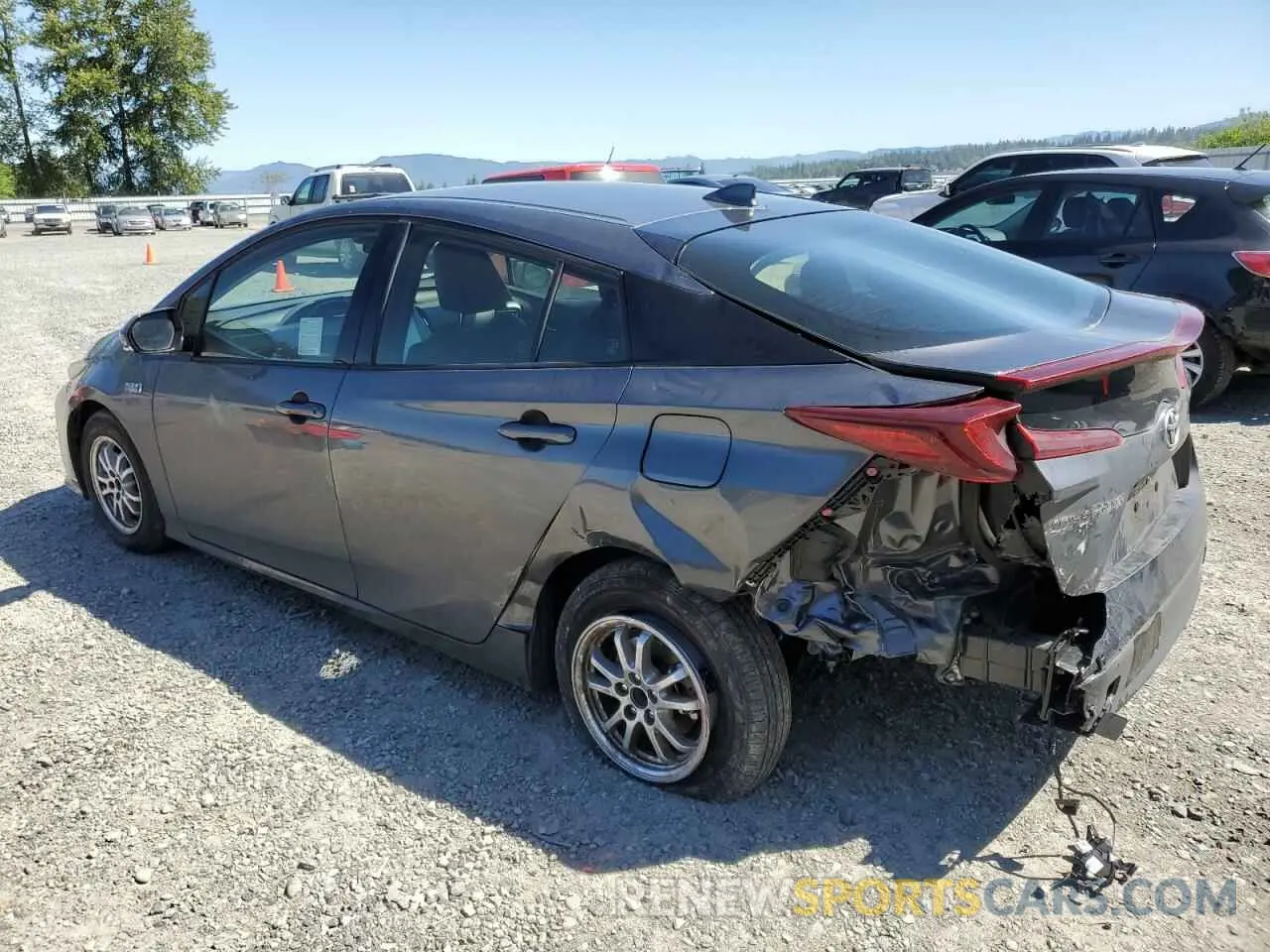 2 Photograph of a damaged car JTDKARFP8K3110178 TOYOTA PRIUS 2019