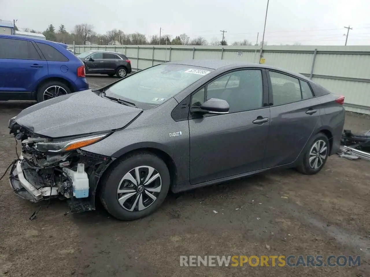 1 Photograph of a damaged car JTDKARFP9K3107371 TOYOTA PRIUS 2019