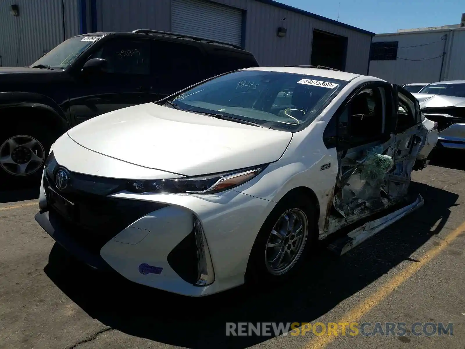 2 Photograph of a damaged car JTDKARFP9K3113641 TOYOTA PRIUS 2019