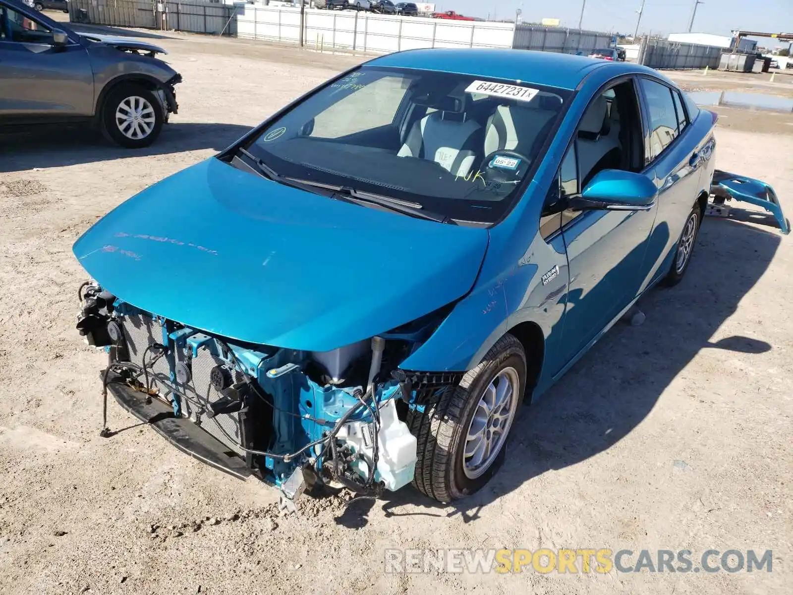 2 Photograph of a damaged car JTDKARFP9K3113980 TOYOTA PRIUS 2019